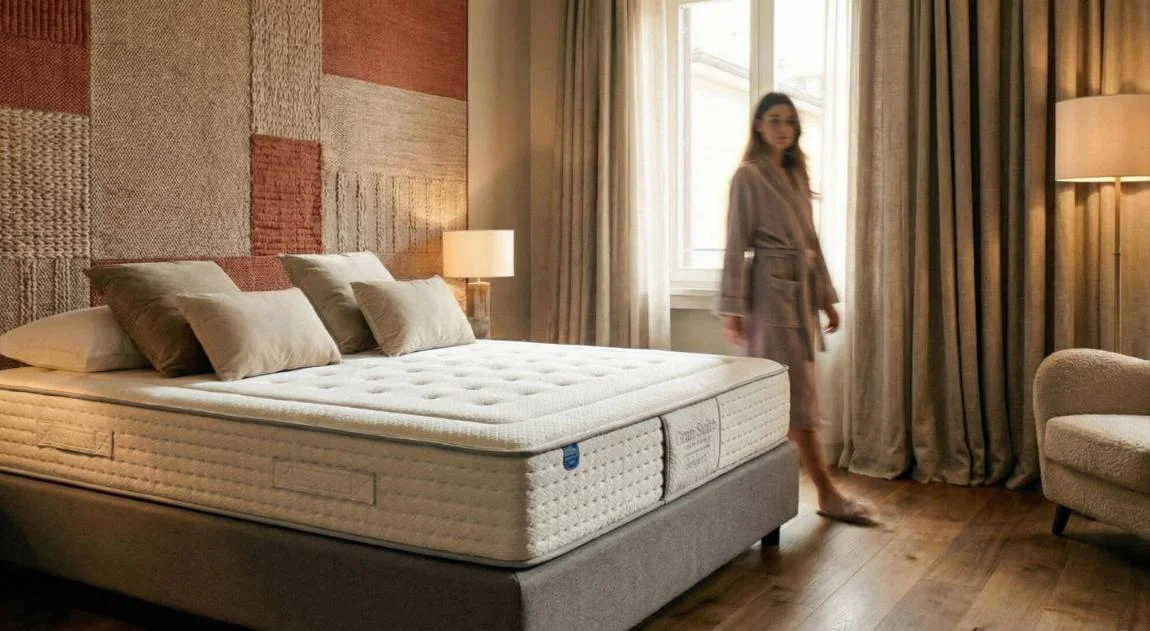 Colchón Gomarco Contract en habitación de hotel