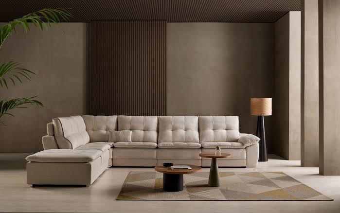 Sofá rinconera con chaise longue Acomodel - representante en Valencia